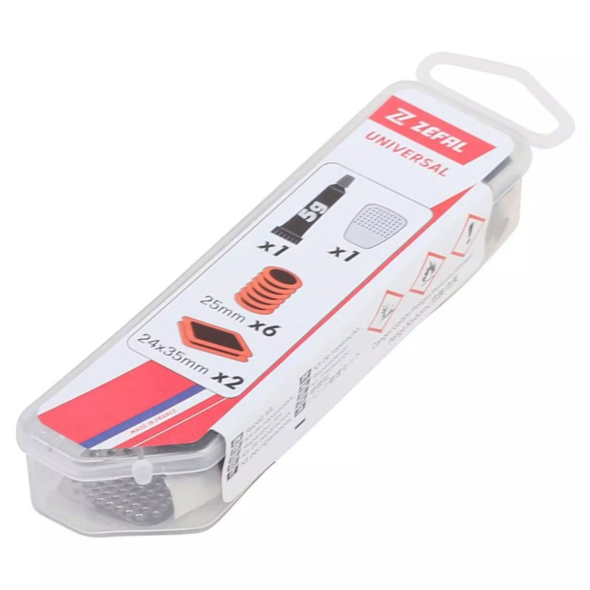 Zefal Paikkarasia Universal Repair Kit – 7 paikkaa, liima, hiomaraspi