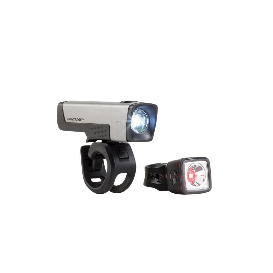 Bontrager Ion Comp R/Flare R City – pyörän valosarja, 700/35 lm, USB-ladattava