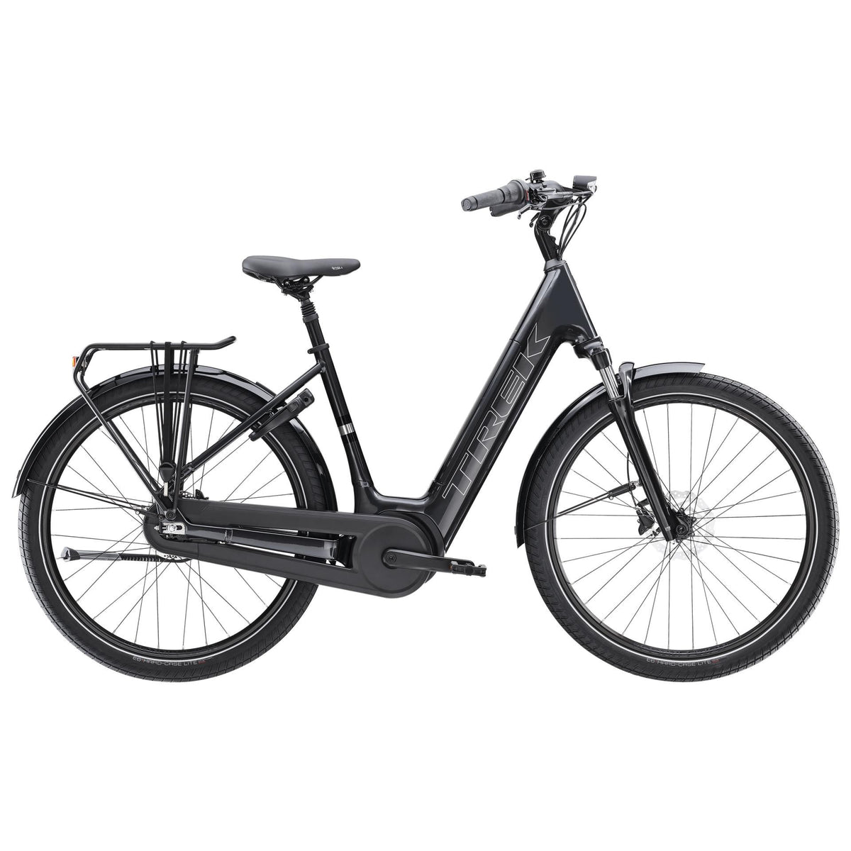 Trek District+ 3 Lowstep – sähkökaupunkipyörä, 50 Nm, 800 Wh