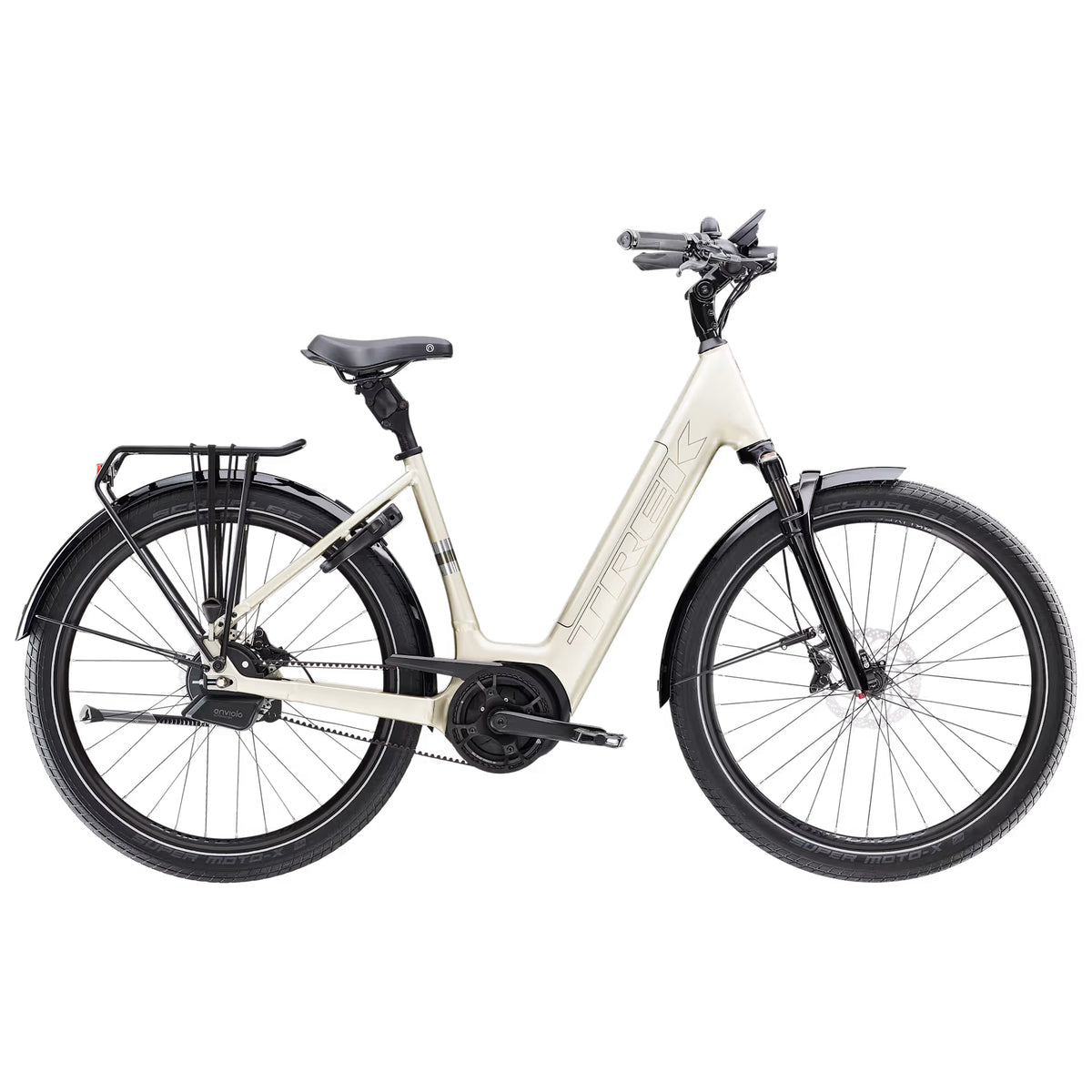 Trek District+ 5 Lowstep – sähkökaupunkipyörä, 75 Nm, 400 Wh