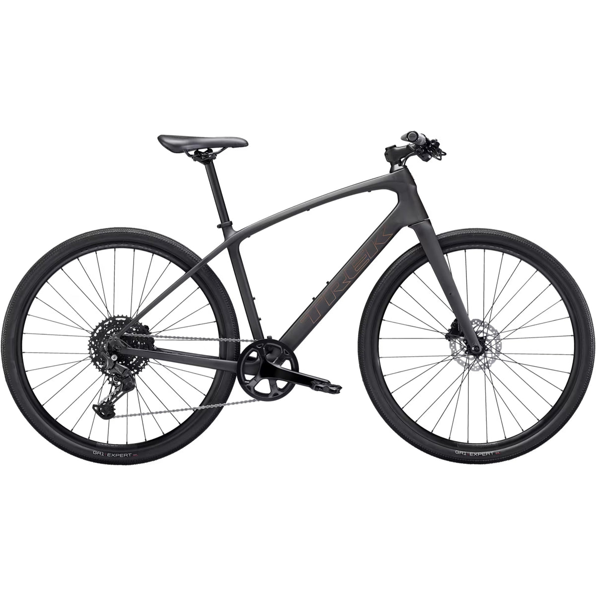 Trek FX Sport 4 – hybridipyörä, 400-sarjan OCLV-hiilikuiturunko